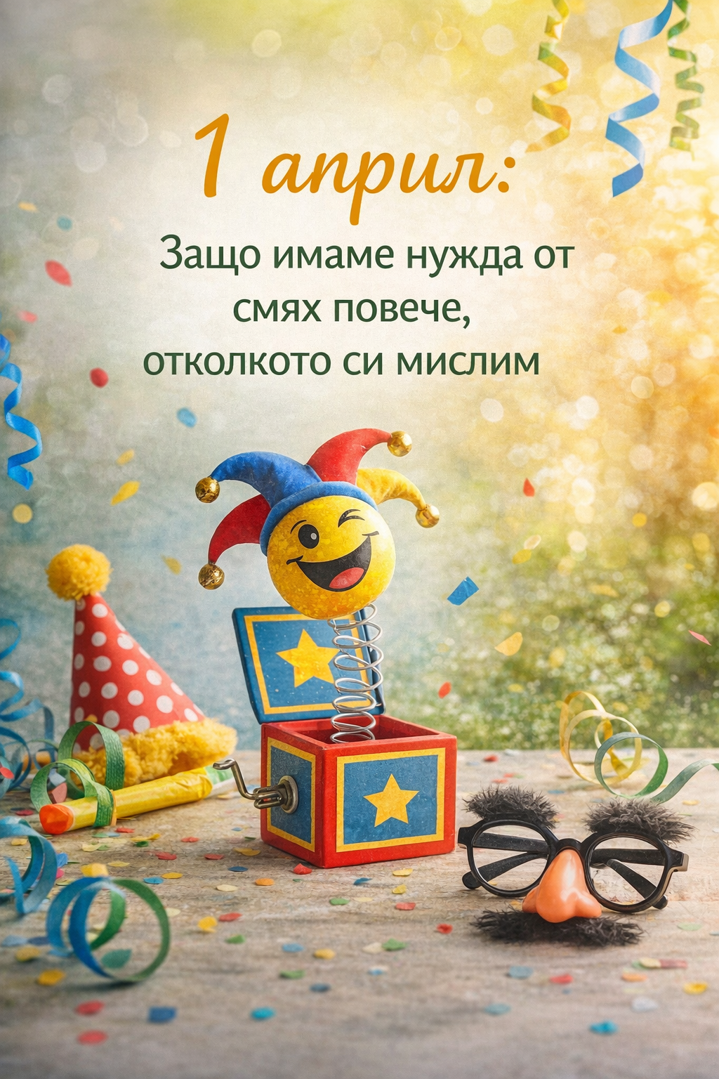 1 април: Защо имаме нужда от смях повече, отколкото си мислим