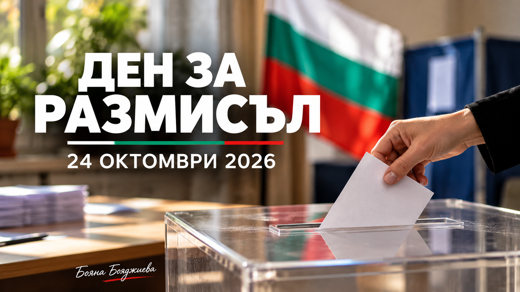 Ден за размисъл преди президентския вот: Агитацията е забранена
